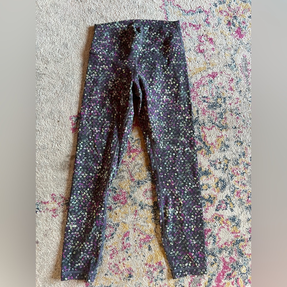 lululemon athletica Wunder Under Mid Calf Legging in Micro Floral Print